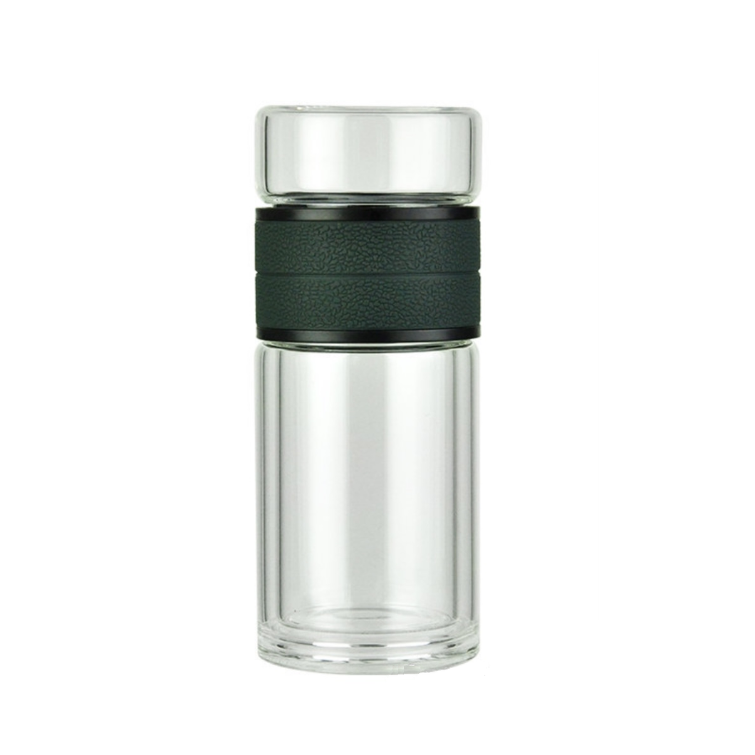TEA TO GO Double Wall Glass Tumbler Short