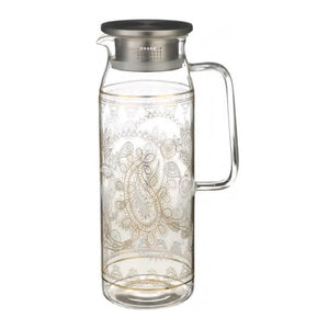 LORIN Glass Pitcher Paisley