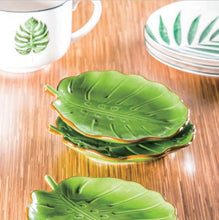 Load image into Gallery viewer, Oasis Palm Leaf Set of 2 Side Plate
