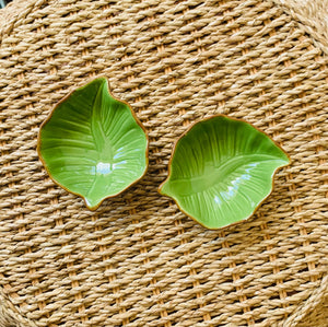 Oasis Leaf Set of 2 Sauce Dish