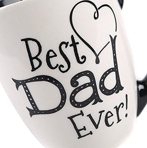 Black Ink Best Dad Ever Cup