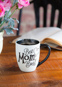 Black Ink Best Mom Ever Cup