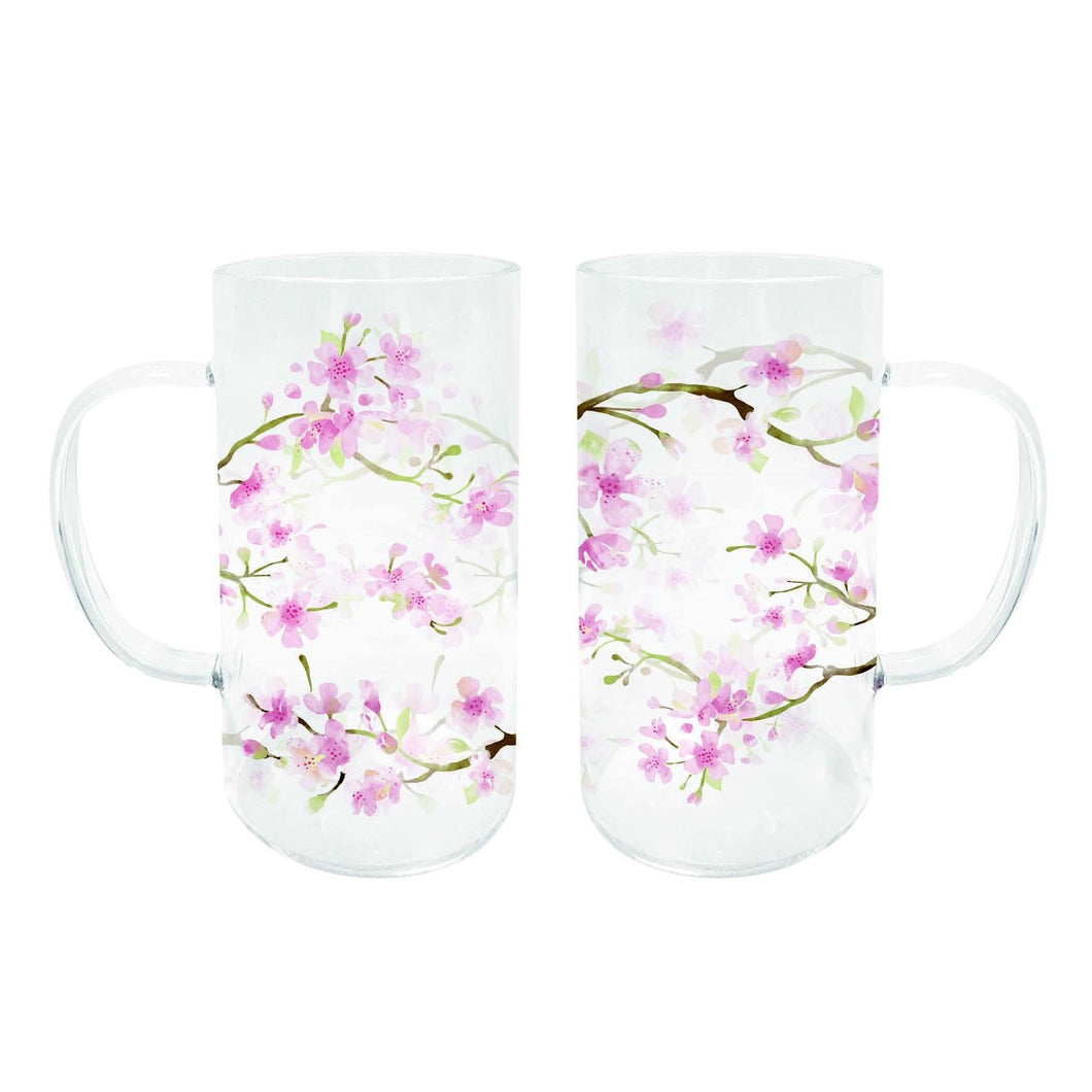 Cherry Blossom Glass Mugs