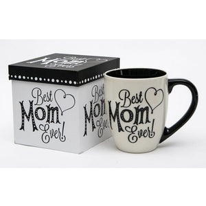 Black Ink Best Mom Ever Cup