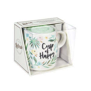 FELICE Cup & Sock Gift Set Cup of Happy