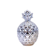 Load image into Gallery viewer, SOLEY Glass Pineapple Candy Jar Silver
