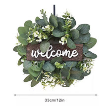 Load image into Gallery viewer, Welcome Eucalyptus Wreath
