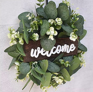 Welcome Eucalyptus Wreath