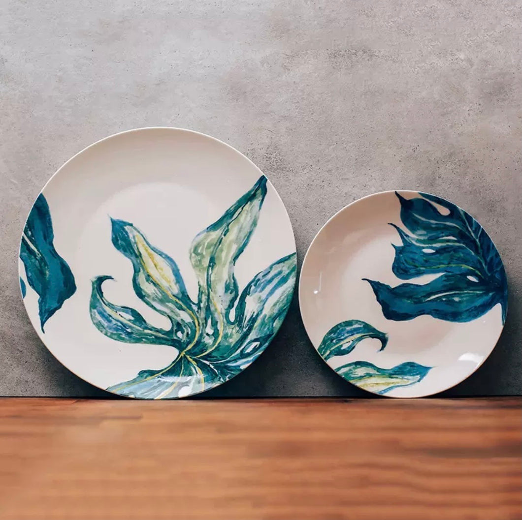 Green Foliage Dinner Plate