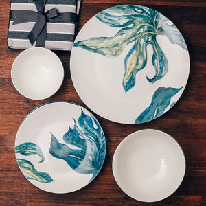 Green Foliage Dinner Plate