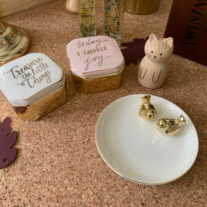 CLARA Trinket Dish Love Birds