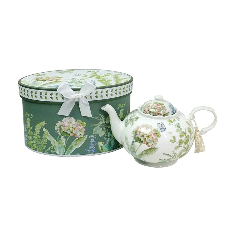 Sage Garden Party Tea Pot