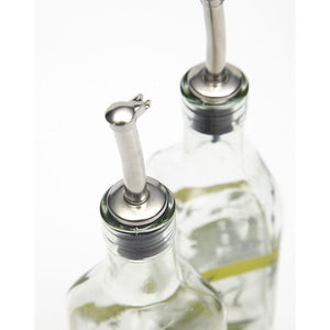 MARIN Glass Oil Bottle Set of 2 Olives