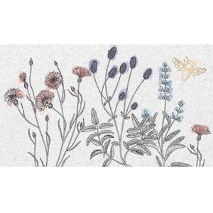 MABEL Microfiber Mat Stamped Botanical