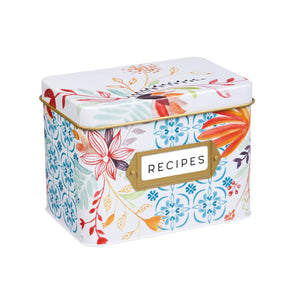 STELLA Cup & Recipe Tin Set Watercolor Floral