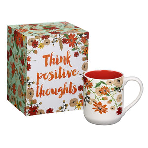 SARAH Cup in Keepsakes Box Think Positive