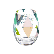 Load image into Gallery viewer, ARIA Cup &amp; Stemless Wine Glass Set You Got This, You&#39;re Best Shot
