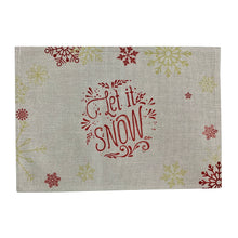 Load image into Gallery viewer, TILDA Placemat set of 2 Let It Snow
