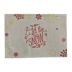 TILDA Placemat set of 2 Let It Snow