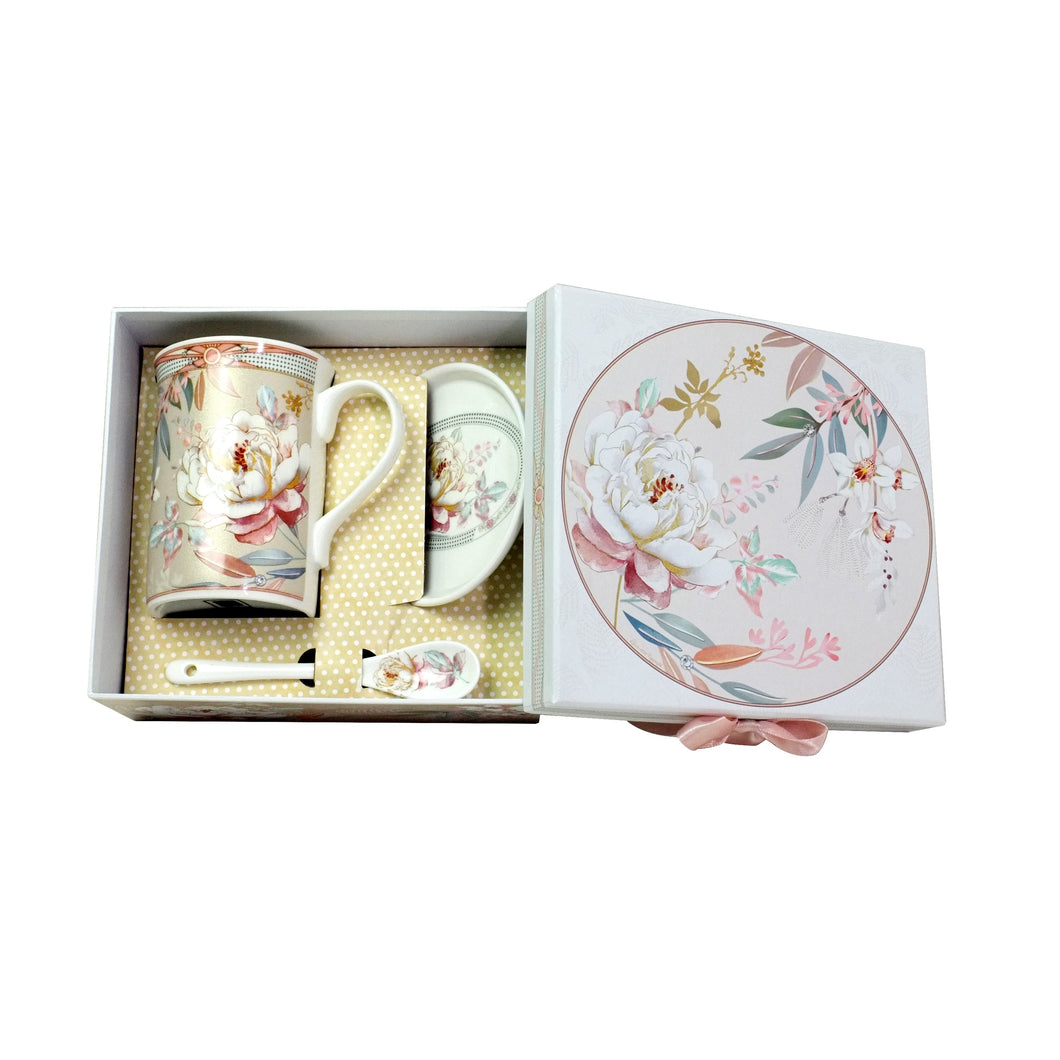 Blushing Blooms Mug Set