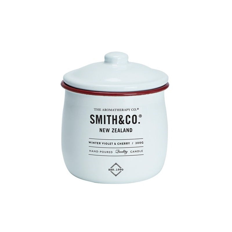 Smith & Co. Winter Violet & Cherry Candle