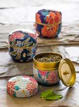 Load image into Gallery viewer, CORINNE Tea Tin Purple Garden
