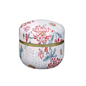 CORINNE Tea Tin Pink Floral Garden