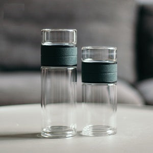 TEA TO GO Double Wall Glass Tumbler Tall