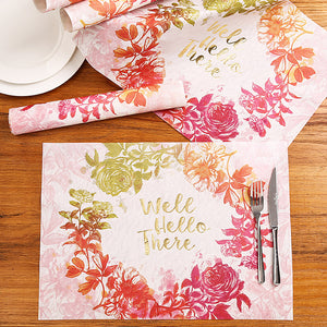 Watercolor Boho Disposable Placemats