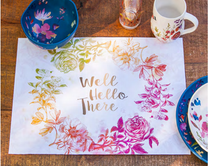 Watercolor Boho Disposable Placemats